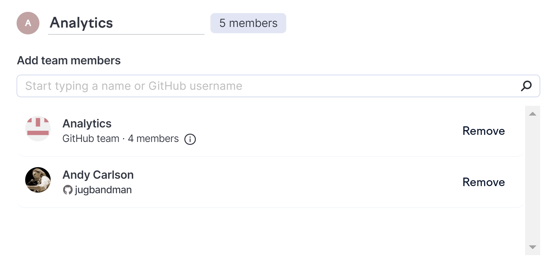 Swarmia - Editing team members